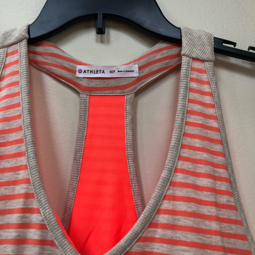 Athleta Striped Racerback Ruched Dress - Picture 4 of 6